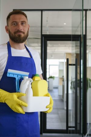 view-professional-cleaning-service-person-holding-supplies view-professional-cleaning-service-person-holding-supplies